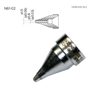HAKKO NOZZLE,0.8mm,THIN PAD,FR-301,FR-4101/4102